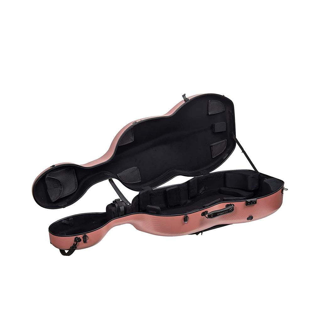 Estuche Crossrock Polycarbon Cello 4/4 Rose Gold