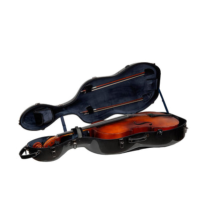 Estuche Crossrock Ultra Fiberglass para Cello Negro