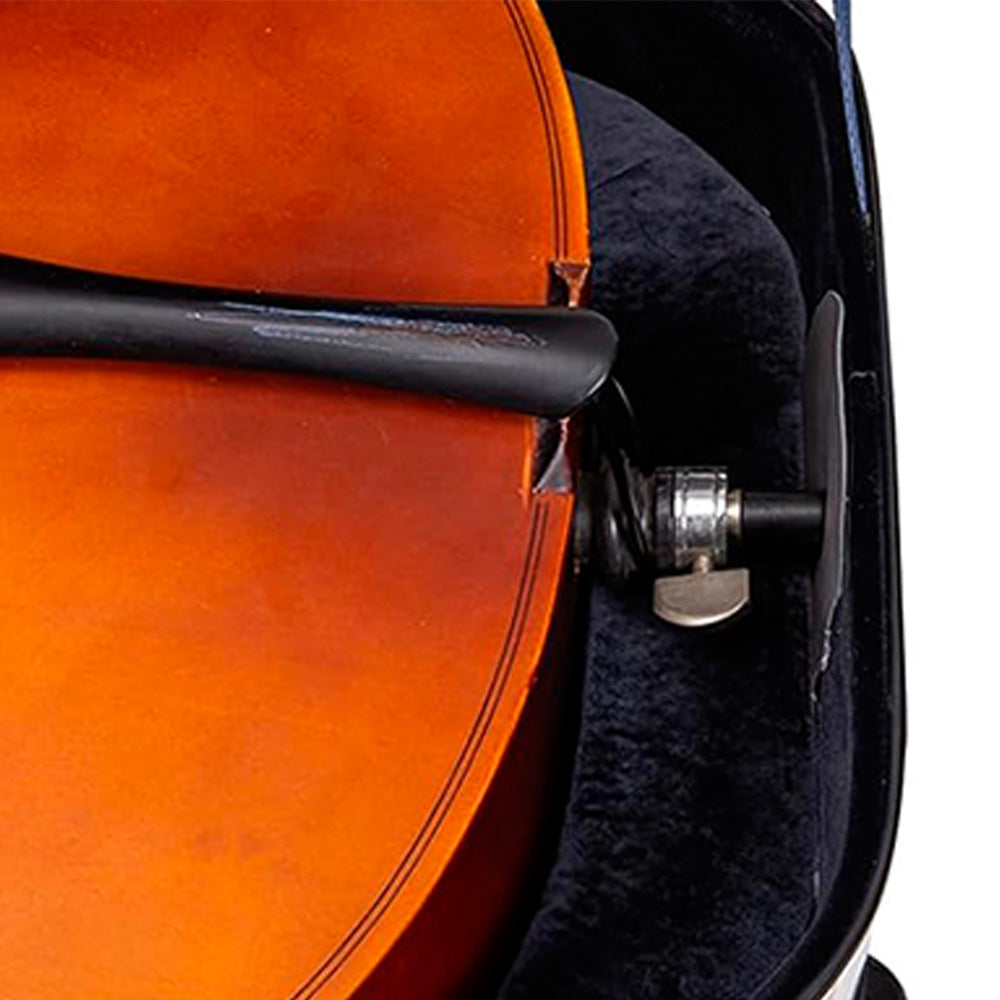 Estuche Crossrock Ultra Fiberglass para Cello Negro