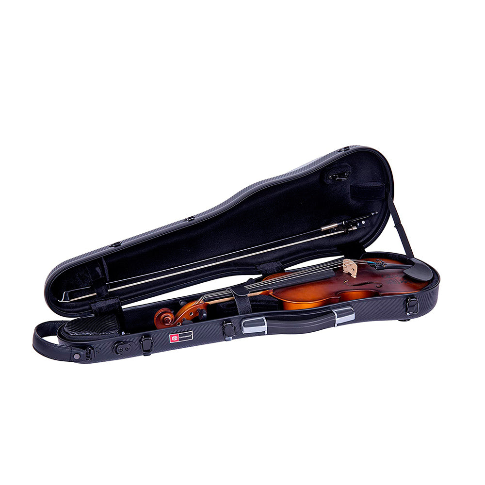 Estuche Crossrock Polycarbon Violín Negro